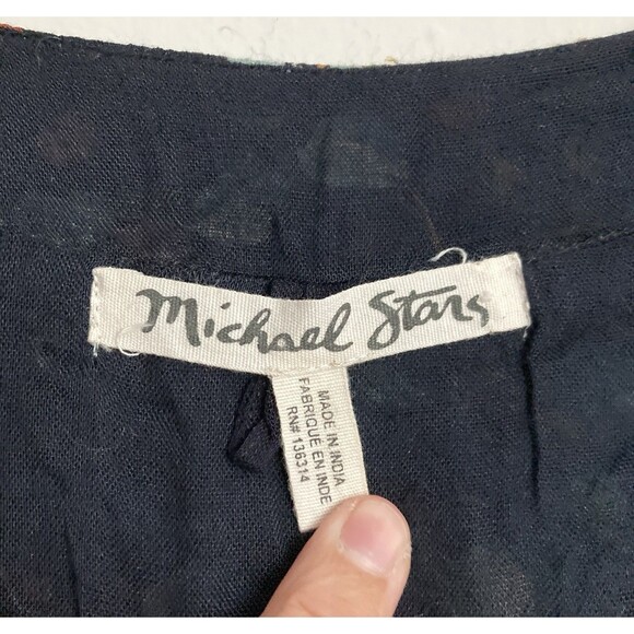 Michael Stars Kimono Floral One Size S-M Viscose Made in India Open Front - Picture 3 of 6